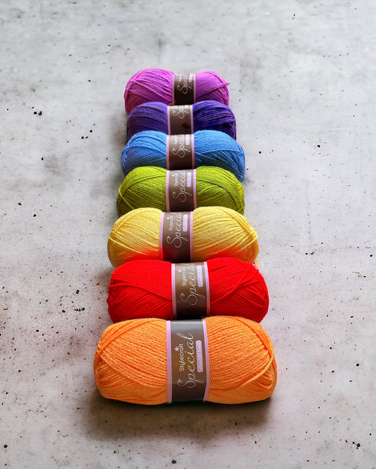 Rainbow Yarn Pack 2  Stylecraft Special dk