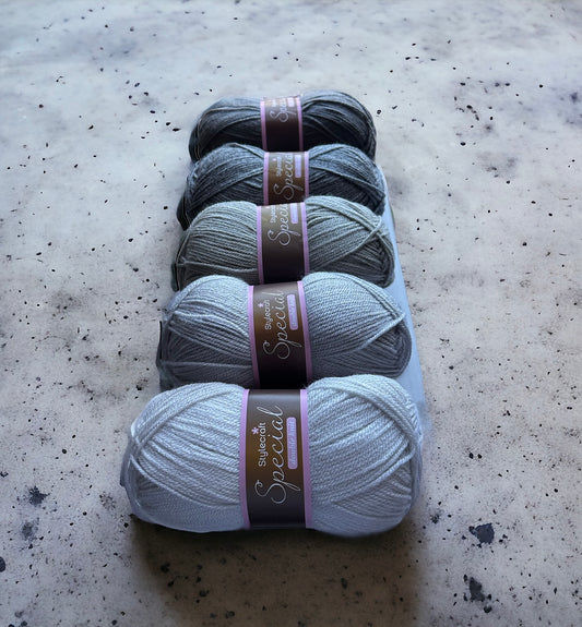 Shades of Grey Yarn Pack