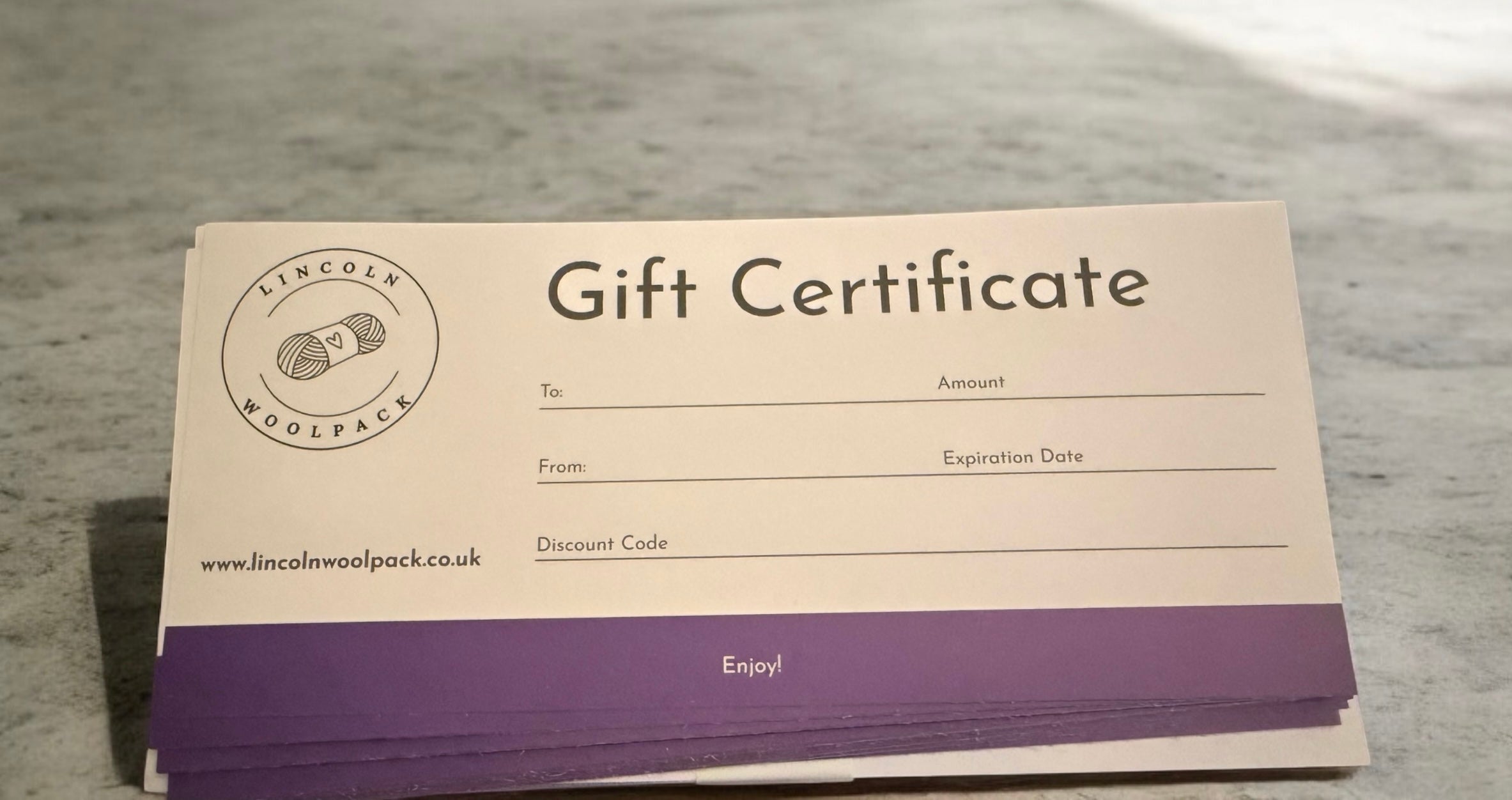 Lincoln Woolpack Physical Gift Card