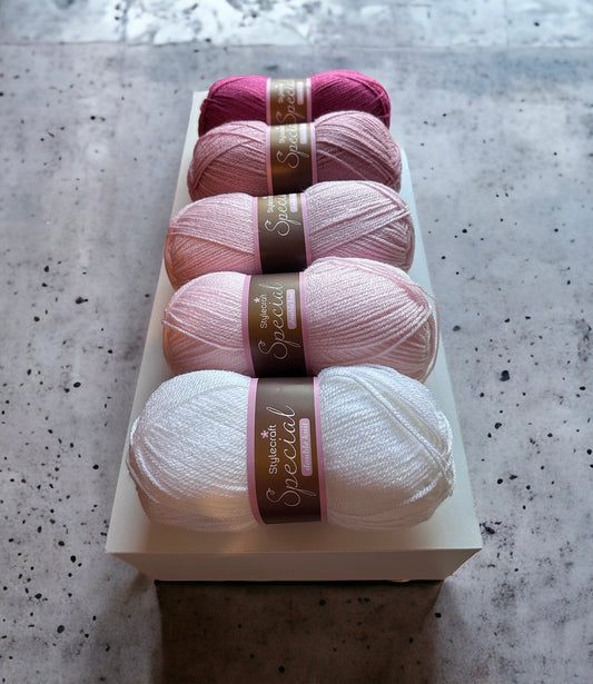 Pink Ombre Yarn Pack - Stylecraft Special DK