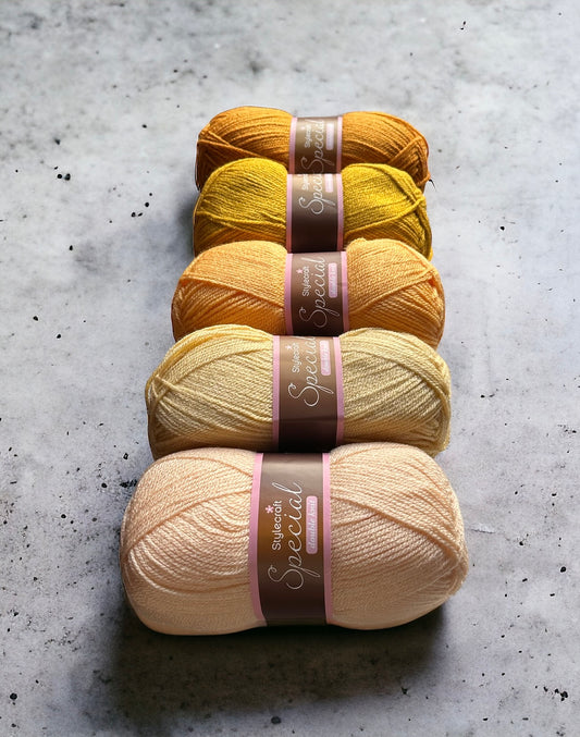 Yellow Ombre Yarn Pack - Stylecraft Special DK