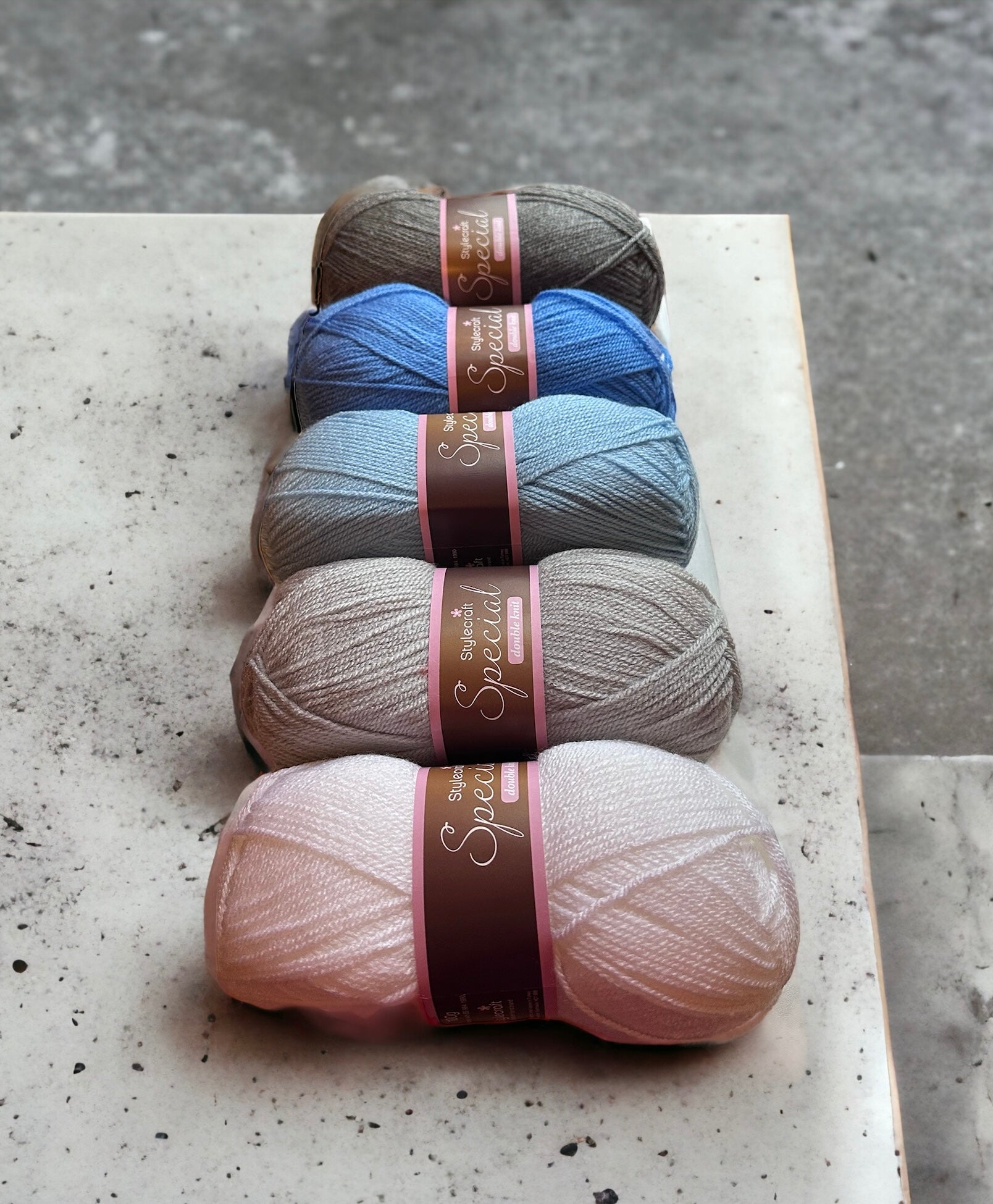 Blue and Grey Yarn Pack - Stylecraft Special DK