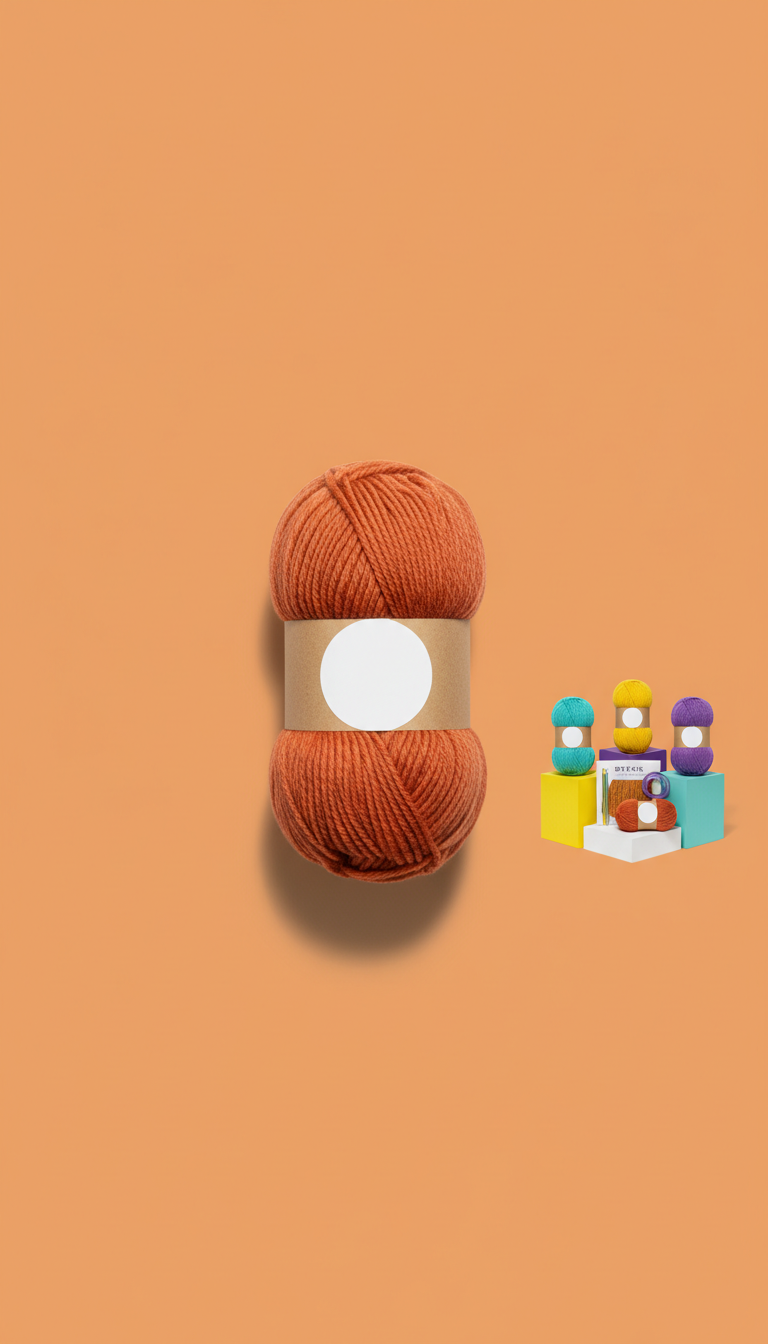 Papaya Punch merino wool skein