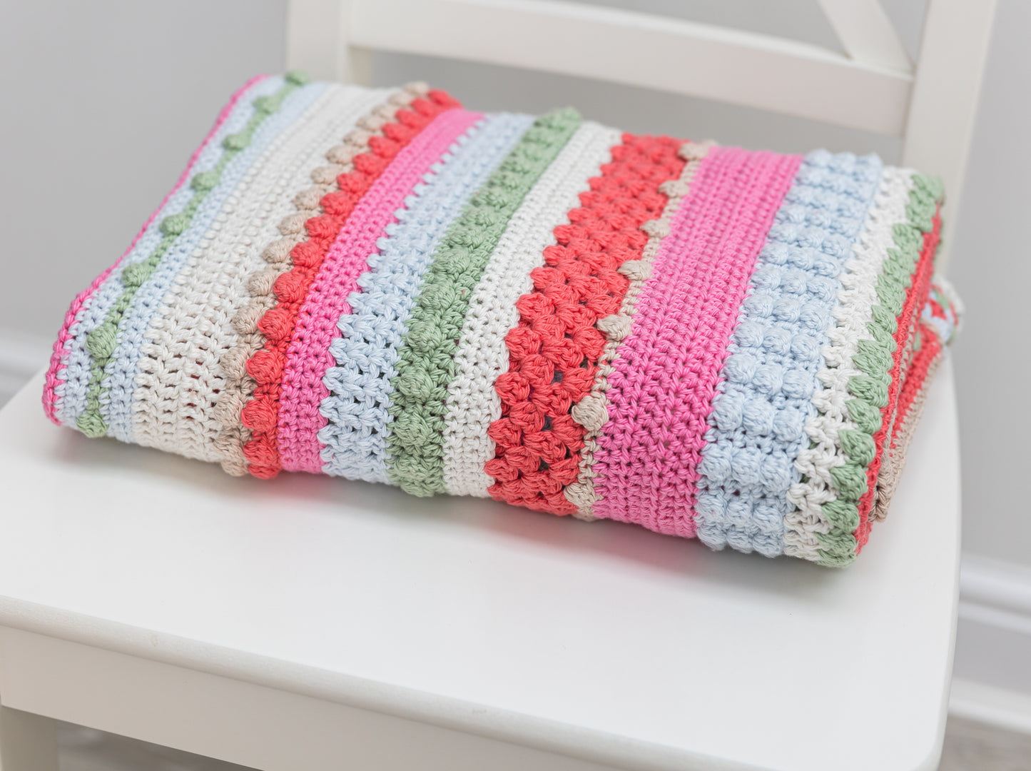 Flower Fields Blanket Crochet Kit Emu Cotton DK (3015)