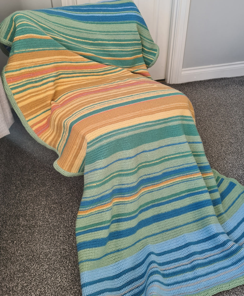 crochet temperature blanket