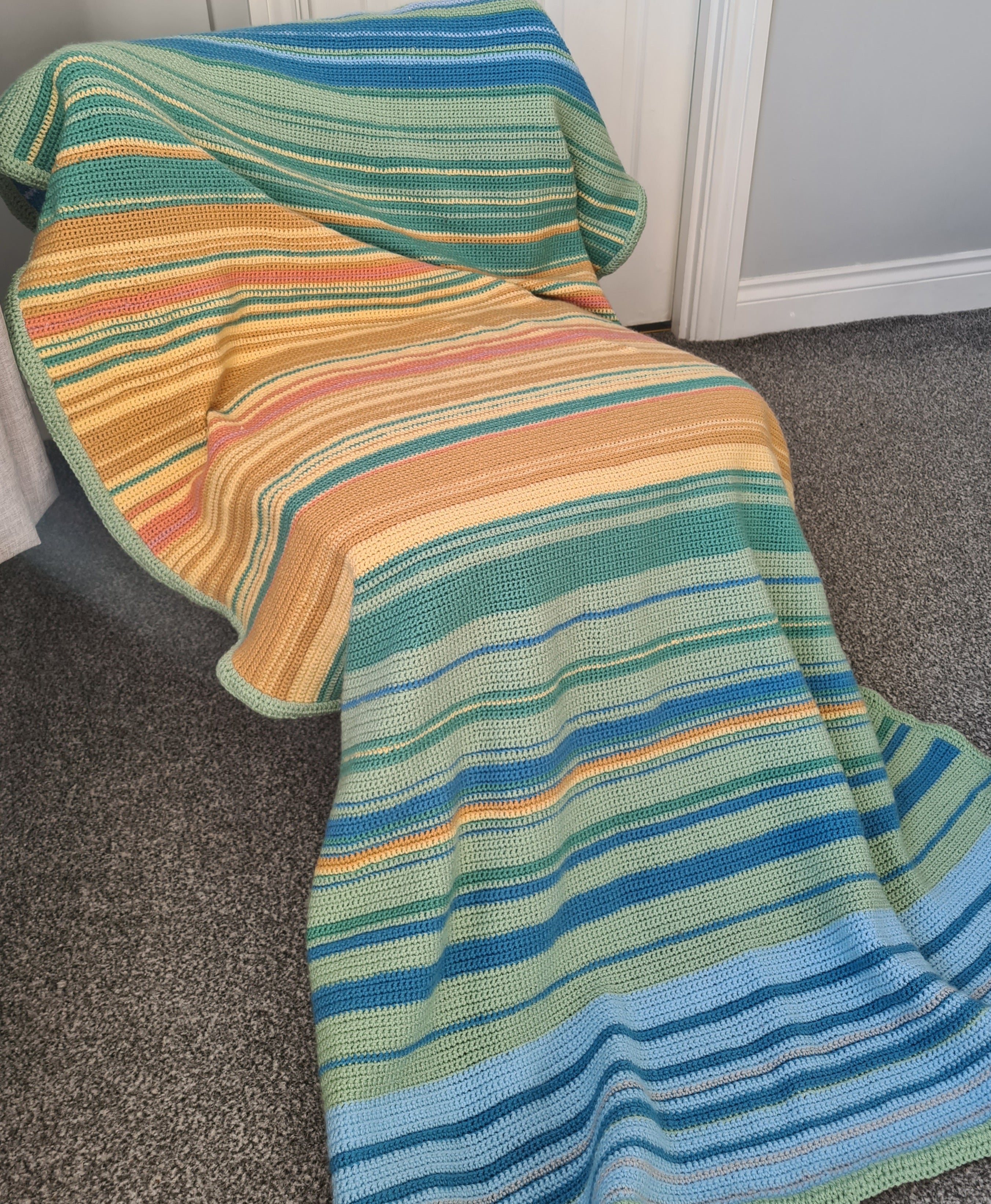 crochet temperature blanket