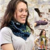 Stylecraft Batik Swirl Scarf, Cowl and Mitts Knitting Pattern