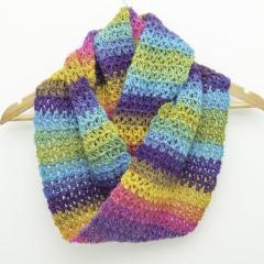Boho infinity scarf crochet pattern