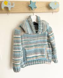 Cygnet Pure Baby Prints DK Hooded Sweater Knitting Pattern