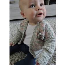 Cygnet Pure Baby Stripe Cardigan Crochet Pattern