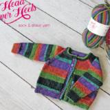 Head Over Heels Baby Cardigan knitting pattern