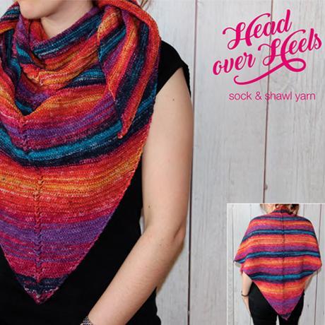 Head Over Heels Garter Stitch Triangular Shawl