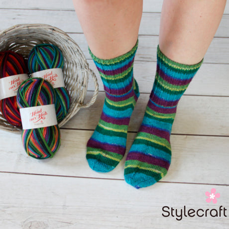Head Over Heels Twisted Rib Socks
