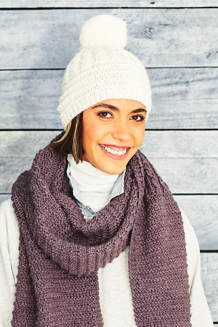 Stylecraft Softie Chunky Mock Cable Hat Knitting Pattern