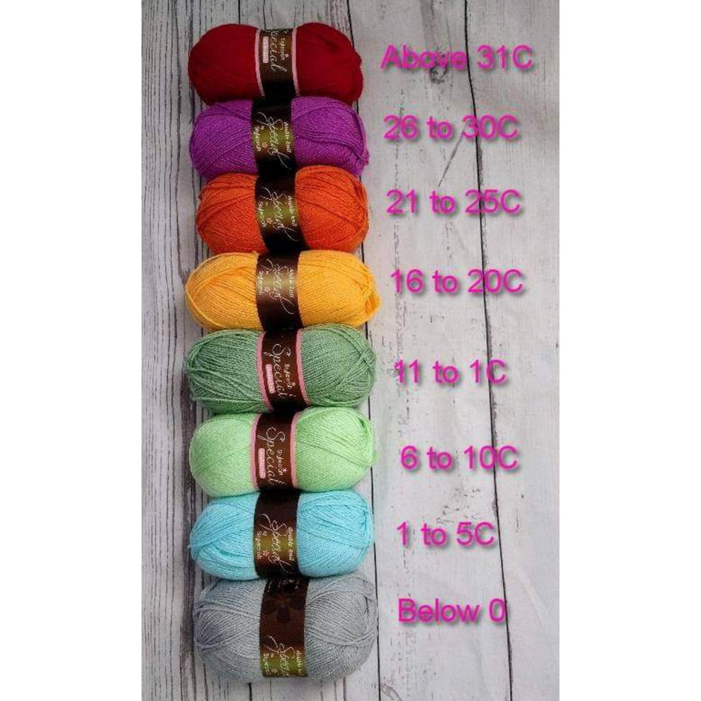 stylecraft special dk yarn pack - temperature blanket