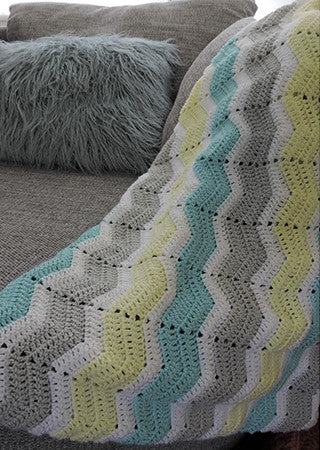 Cygnet Chevron Pure Baby Blanket Crochet Pattern