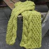 Seriously Chunky Asymmetric Cable Scarf